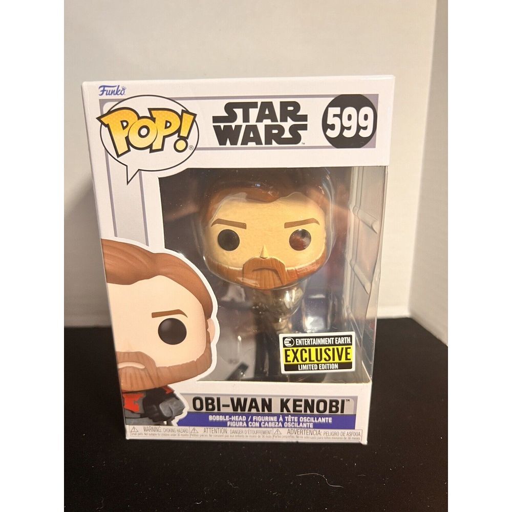 Obi-Wan Kenobi Funko Pop Star Wars 599 Entertainment Earth Exclusive Clone‎ Wars